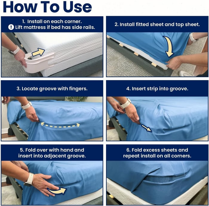 Sheet Holders - Secure Bed Sheets Firmly in Place